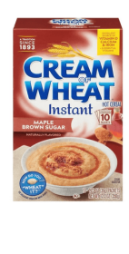 Cream of Wheat Instant Hot Cereal, Maple Brown Sugar, Kosher, Shelf-Stable, 10 Ct