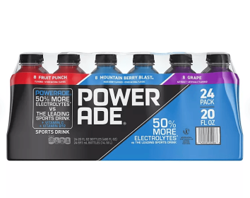 POWERADE Variety Pack Sports Drink, 20 fl. oz., 24 pk.