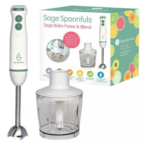 2-in-1 Baby Food Maker, Baby Food Processor and Immersion Blender - White - 3pc