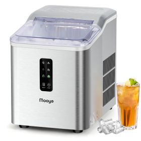Countertop Ice Maker Machine, 26.5 lbs in 24Hrs, Electric ice Maker and Compact ice Machine with Ice Scoop and Basket