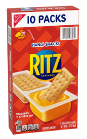 Handi-Snacks RITZ Crackers 'N Cheesy Dip Snack Packs, 10 Snack Packs