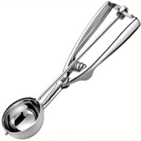 3pcs Cookie Scoop Set, Stainless Steel Ice Cream Scooper With Trigger Release, Large/Medium/Small Cookie Scooper For Baking (size: 6cm/2.36in)