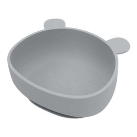 Baby Cartoon Panda Shape Complementary Food Training Silicone Bowl (Size/Age: Average Size (0-8Y), Color: Grey)