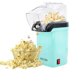 5 Core Hot Air Popcorn Popper Machine 1200W Electric Popcorn Kernel Corn Maker Bpa Free, 95% Popping Rate, 2 Minutes Fast (Color: Sea Green)