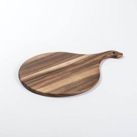 Acacia Wood Cutting/ Charcuterie Board - Small Round (Color: Brown, Material: Acacia Wood)