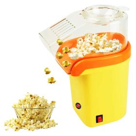 5 Core Hot Air Popcorn Popper Machine 1200W Electric Popcorn Kernel Corn Maker Bpa Free, 95% Popping Rate, 2 Minutes Fast (Color: Yellow)