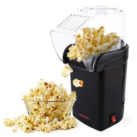 5 Core Hot Air Popcorn Popper Machine 1200W Electric Popcorn Kernel Corn Maker Bpa Free, 95% Popping Rate, 2 Minutes Fast (Color: Black)