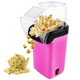 5 Core Hot Air Popcorn Popper Machine 1200W Electric Popcorn Kernel Corn Maker Bpa Free, 95% Popping Rate, 2 Minutes Fast (Color: Pink)